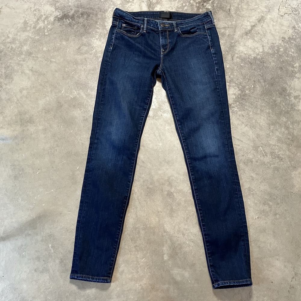 Vince Jeans Womens Size 28 Blue Dylan Skinny Fit Mid Rise Cotton Blend